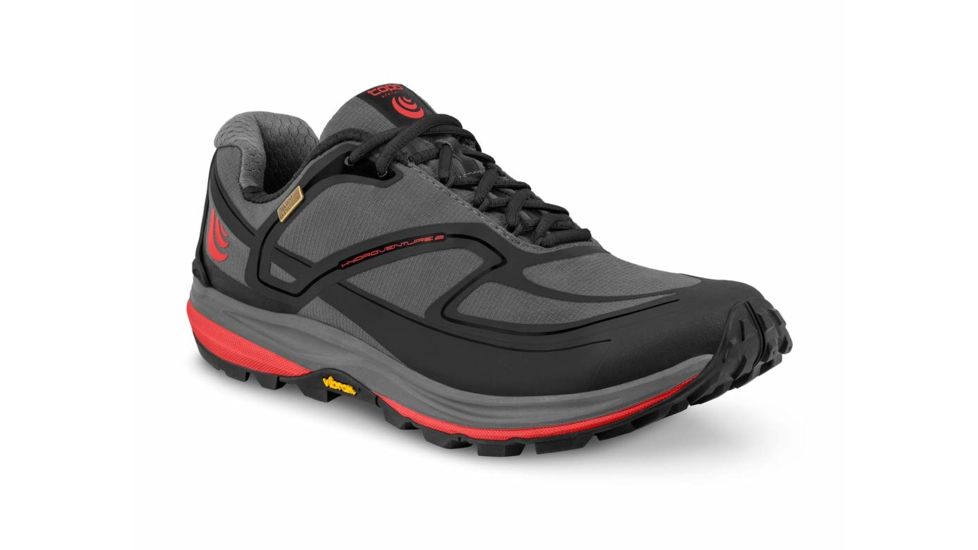 Topo Athletic Hydroventure 2 - Men's, Charcoal / Red, Medium, 8, M027-080-CHARED
