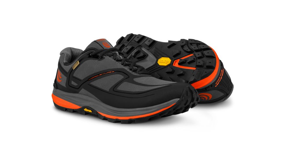 Topo Athletic Hydroventure 2 - Womens, Charcoal / Tangerine, Medium, 6, W027-060-CHATGR