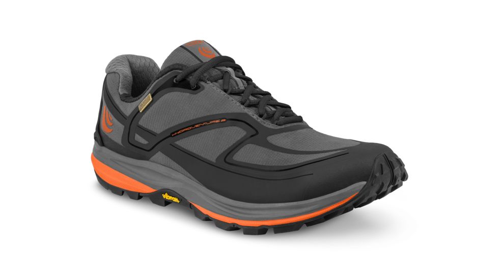 Topo Athletic Hydroventure 2 - Womens, Charcoal / Tangerine, Medium, 6, W027-060-CHATGR