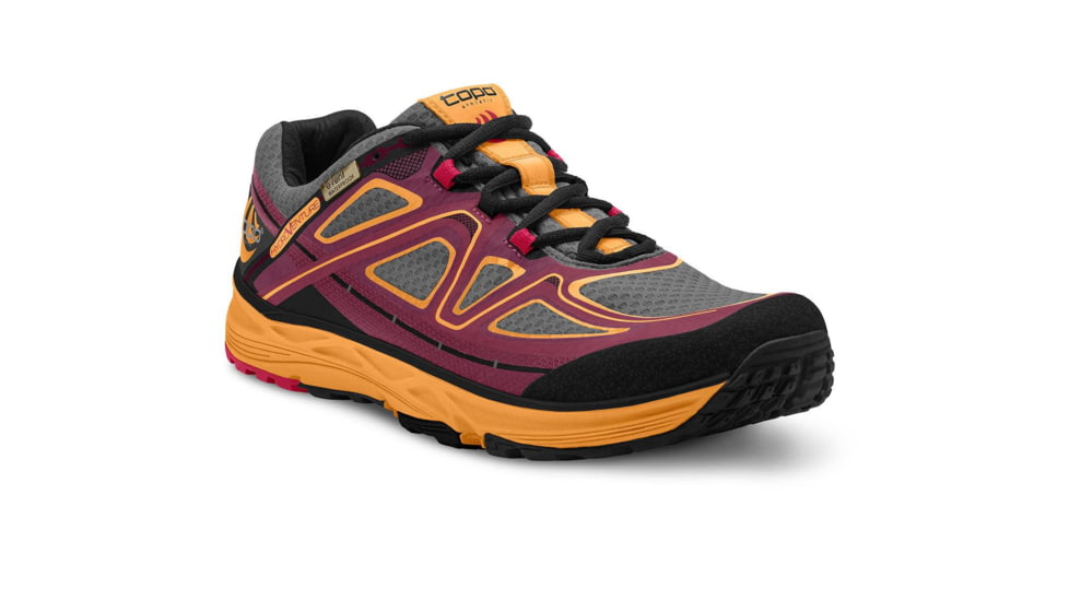 Topo Athletic Hydroventure Trail Running Shoe - Womens, Burgundy/Peach, 11 US W015-110-BURPCH