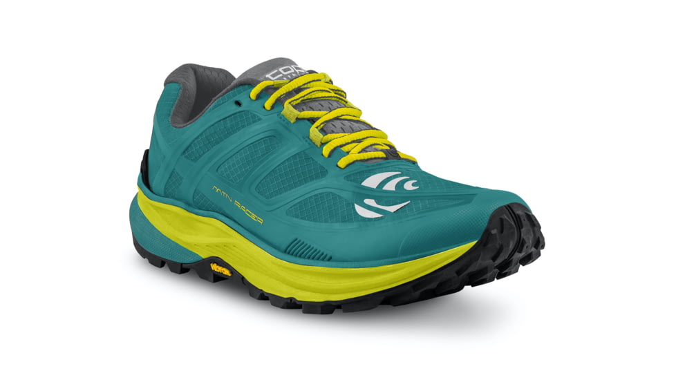 Topo Athletic M-MTN Racer Trailrunning Shoes - Mens, Teal / Lime, 9, M033-090-TEALIM