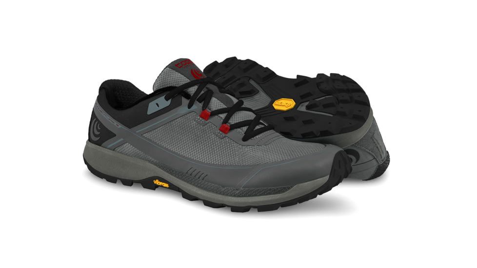 Topo Athletic M-Runventure 3 Trailrunning Shoes - Mens, Grey / Red, 13, M035-130-GRYRED
