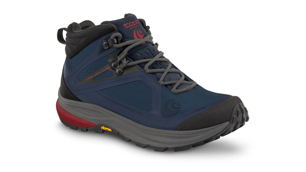 Topo Athletic M-Trailventure Hiking Boots - Mens, Navy / Red, 14, M036-140-NAVRED