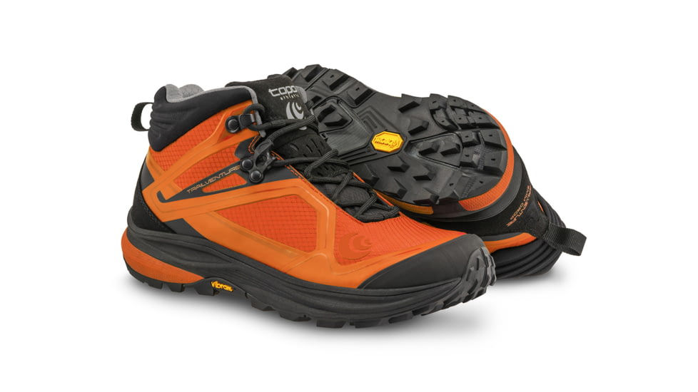 Topo Athletic M-Trailventure Hiking Boots - Mens, Orange / Black, 13, M036-130-ORGBLK