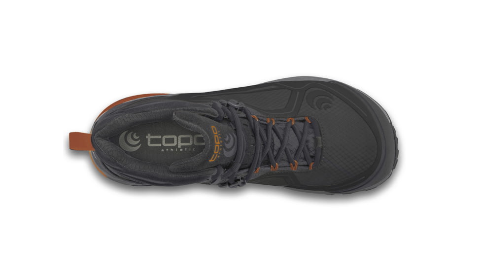 Topo Athletic M-Trailventure Waterproof Hiking Boots - Mens, Black / Orange, 9, M039-090-BLKORG