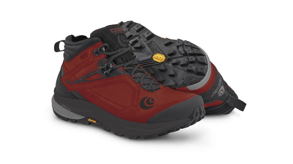 Topo Athletic M-Trailventure Waterproof Hiking Boots - Mens, Rust / Black, 8, M039-080-RUSBLK