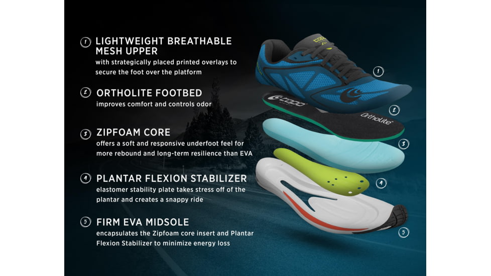 Topo Athletic M-Zephyr Trailrunning Shoes - Mens, Blue / Black, 8, M037-080-BLUBLK