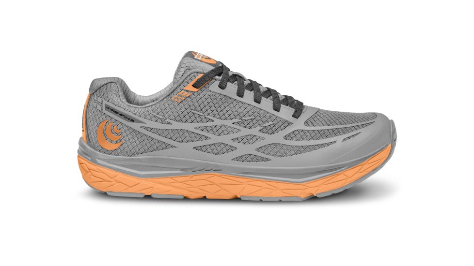 Topo Athletic Magnifly 2 - Womens, Grey / Peach, Medium, 10, W021-100-GRYPCH