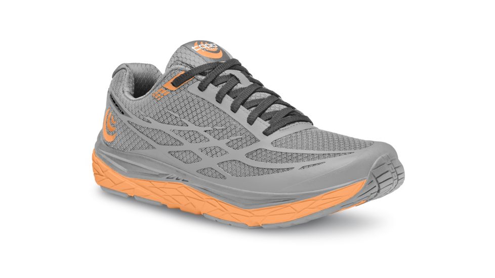 Topo Athletic Magnifly 2 - Womens, Grey / Peach, Medium, 6.5, W021-065-GRYPCH
