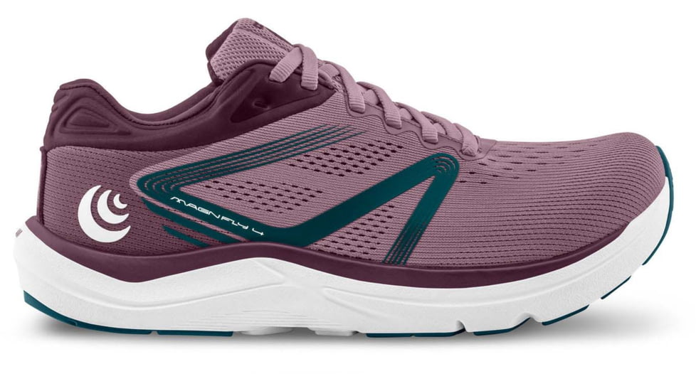 Topo Athletic Magnifly 4 Road Running Shoes - Womens, Mauve/Navy, 9, W051-090-MAVNAV