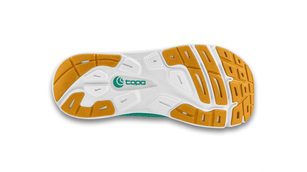 Topo Athletic Magnifly 5 Running Shoes - Womens, Teal/Gold, 7, W070-070-TEAGLD