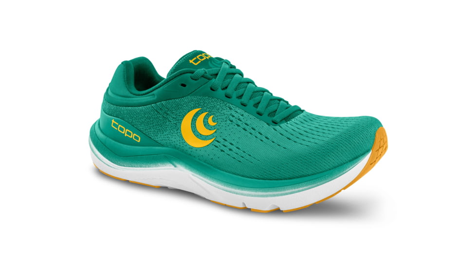 Topo Athletic Magnifly 5 Running Shoes - Womens, Teal/Gold, 7, W070-070-TEAGLD