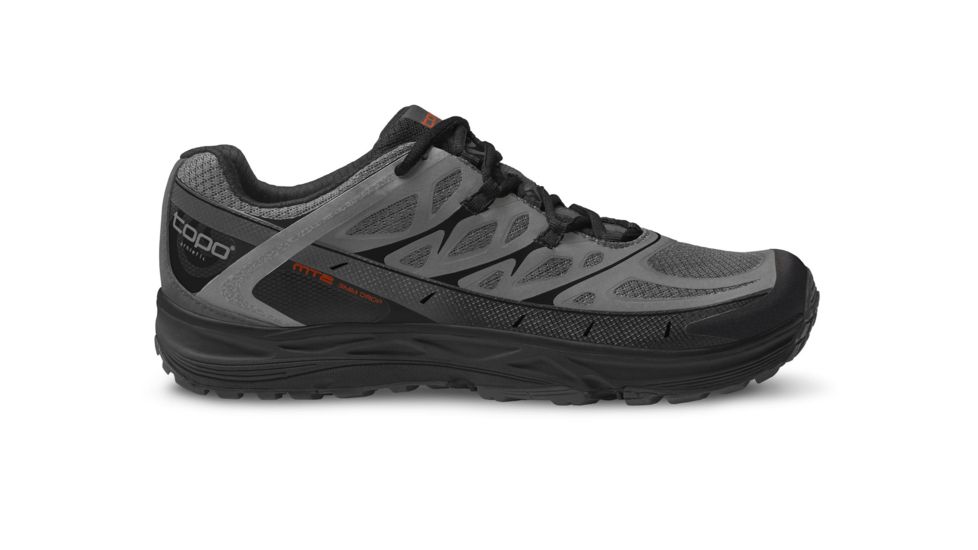 Topo Athletic MT-2 Trail Running Shoe - Mens, Grey/Black, 9.5 US, M020-095-GRYBLK