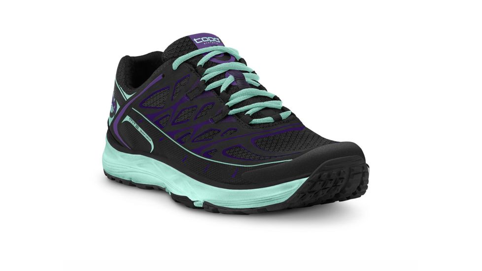 Topo Athletic MT-2 Trail Running Shoe - Womens, Black/Ice, 8 US W020-080-BLKICE