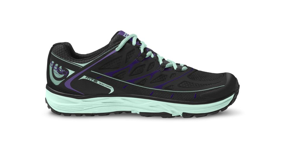 Topo Athletic MT-2 Trail Running Shoe - Womens, Black/Ice, 8 US W020-080-BLKICE