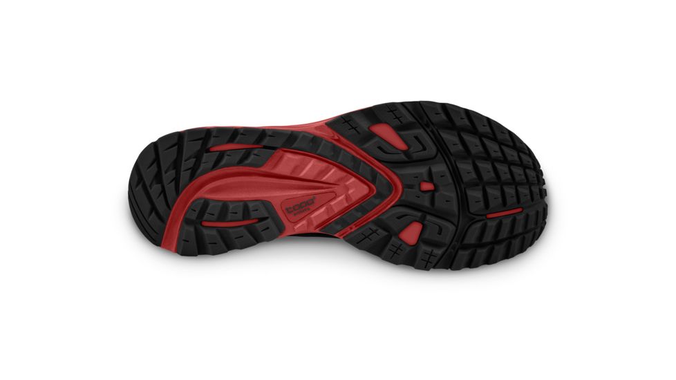 Topo Athletic MT-3 - Mens, Black / Red, Medium, 8, M031-080-BLKRED