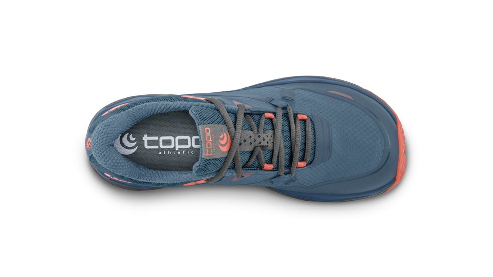 Topo Athletic MT-3 - Womens, Blue / Coral, Medium, 9, W031-090-BLUCOR