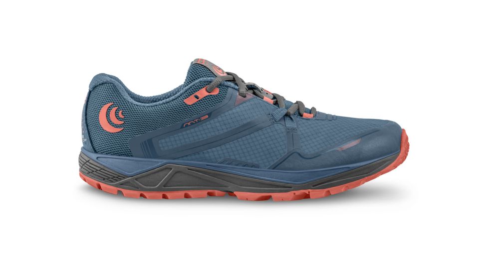 Topo Athletic MT-3 - Womens, Blue / Coral, Medium, 9, W031-090-BLUCOR