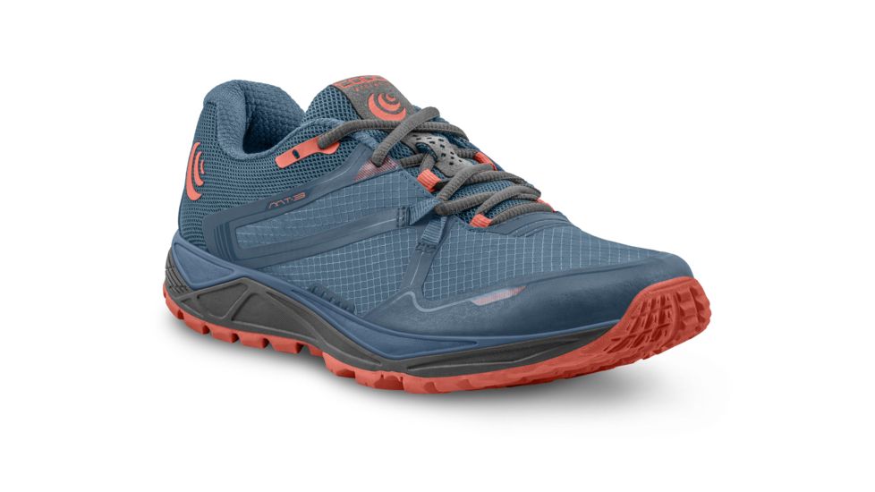 Topo Athletic MT-3 - Womens, Blue / Coral, Medium, 9, W031-090-BLUCOR