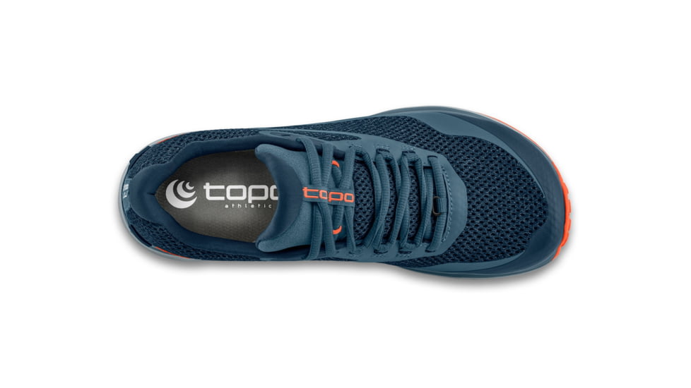 Topo Athletic MT-4 Trail Running Shoe - Womens, Navy/Coral, 7, W052-070-NAVCOR
