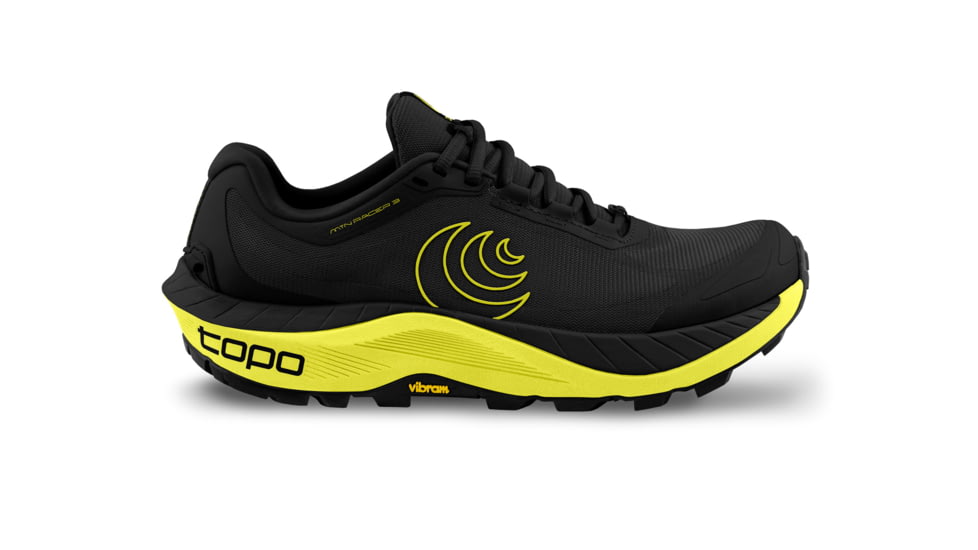 Topo Athletic MTN Racer 3 Road Running Shoe - Mens, Black/Lime, 10, M065-100-BLKLIM