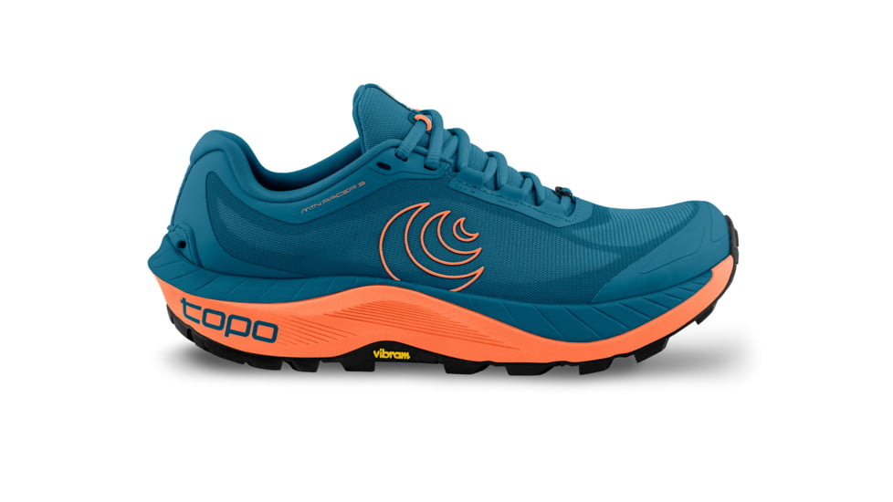 Topo Athletic MTN Racer 3 Road Running Shoe - Men's, Blue/Orange, 12.5, M065-125-BLUORG