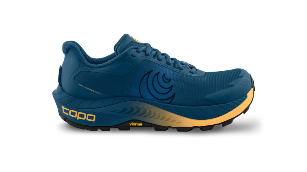 Topo Athletic MTN Racer 4 Trail Running Shoes - Mens, Navy/Orange, 11.5 US/Wide, M089-115W-NAVORG