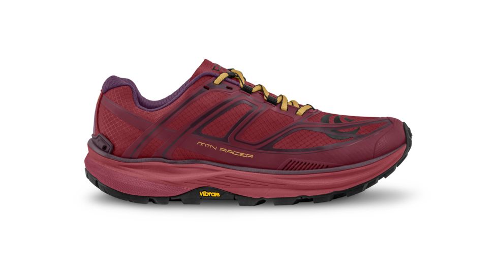 Topo Athletic MTN Racer - Womens, Berry / Gold, 7.5, Medium, W033-075-BERGLD