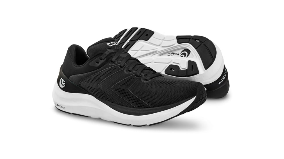 Topo Athletic Phantom 2 Road Running Shoes - Mens, Black/White, 13, M046-130-BLKWHT