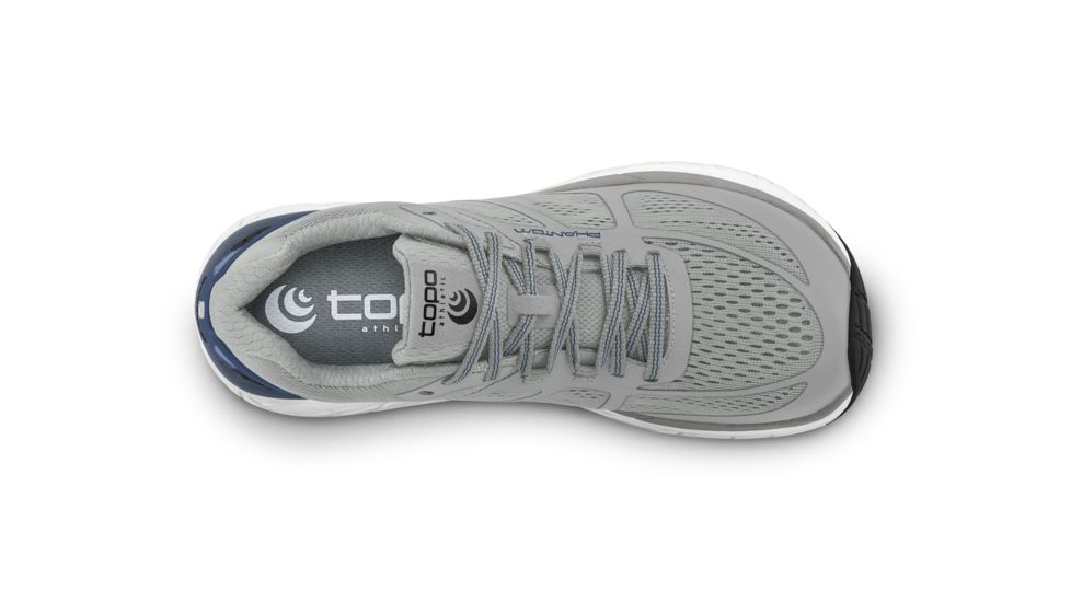 Topo Athletic Phantom - Mens, Grey / Blue, Medium, 11, M032-110-GRYBLU