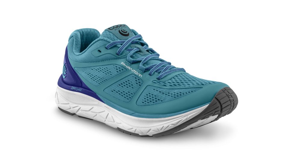Topo Athletic Phantom - Womens, Aqua / Cobalt, Medium, 7.5, W032-075-AQUCOB