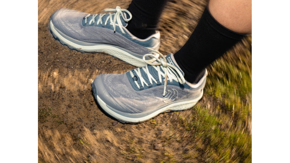 Topo Athletic Pursuit 2 Road Running Shoes - Womens, Grey/Mint, 7, W077-070-GRYMNT