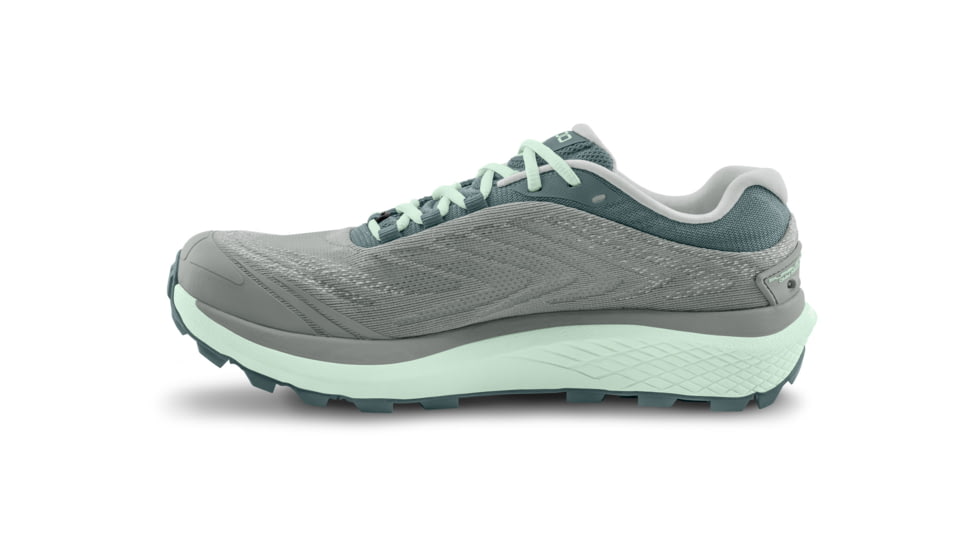 Topo Athletic Pursuit 2 Road Running Shoes - Womens, Grey/Mint, 7, W077-070-GRYMNT