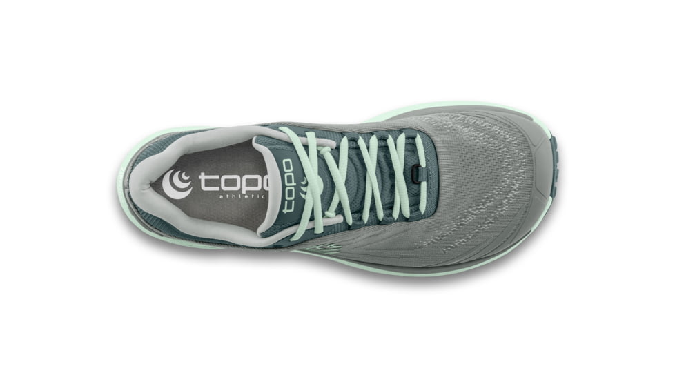 Topo Athletic Pursuit 2 Zero Drop Trail Running Shoes - Women's, Grey/Mint, 7.0 US, W077-070-GRYMNT