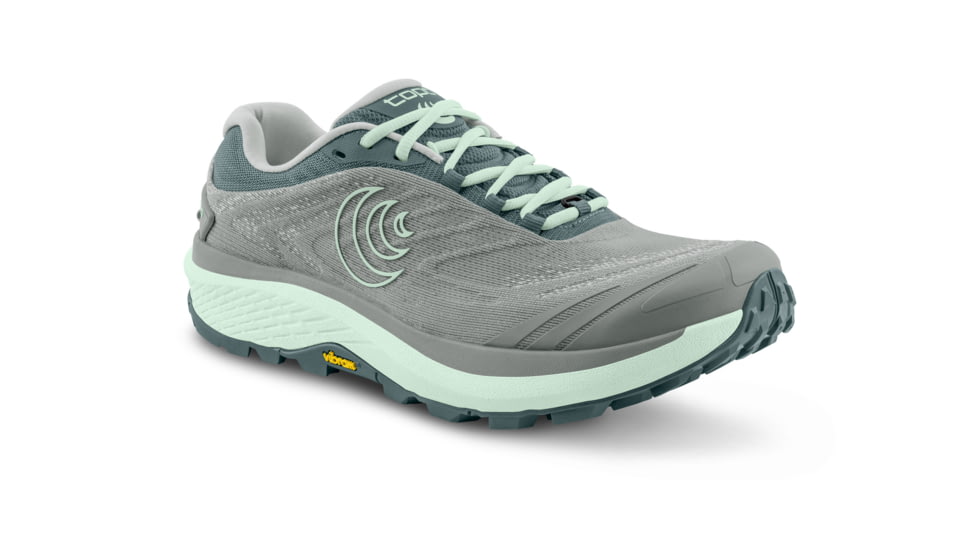Topo Athletic Pursuit 2 Road Running Shoes - Womens, Grey/Mint, 7, W077-070-GRYMNT