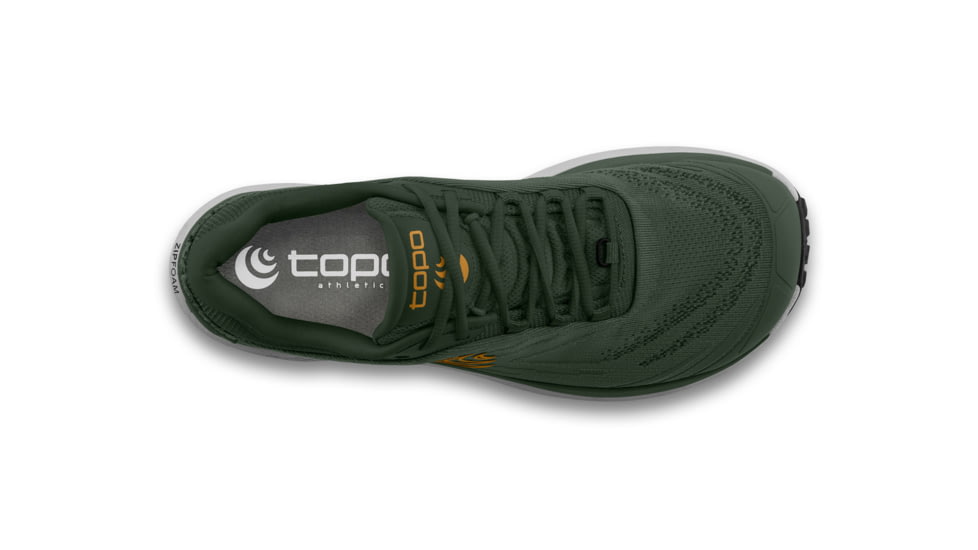 Topo Athletic Pursuit 2 Zero Drop Cushioned Trail Running Shoes - Mens, Green/Orange, 7.5 US, M077-075-GREORG