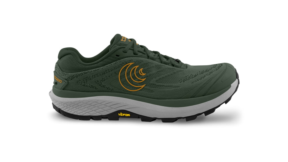 Topo Athletic Pursuit 2 Zero Drop Cushioned Trail Running Shoes - Mens, Green/Orange, 7.5 US, M077-075-GREORG