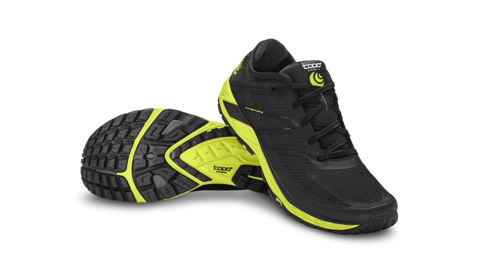 Topo Athletic Runventure 2 - Mens, Black / Green, Medium, 10, M022-100-BLKGRE