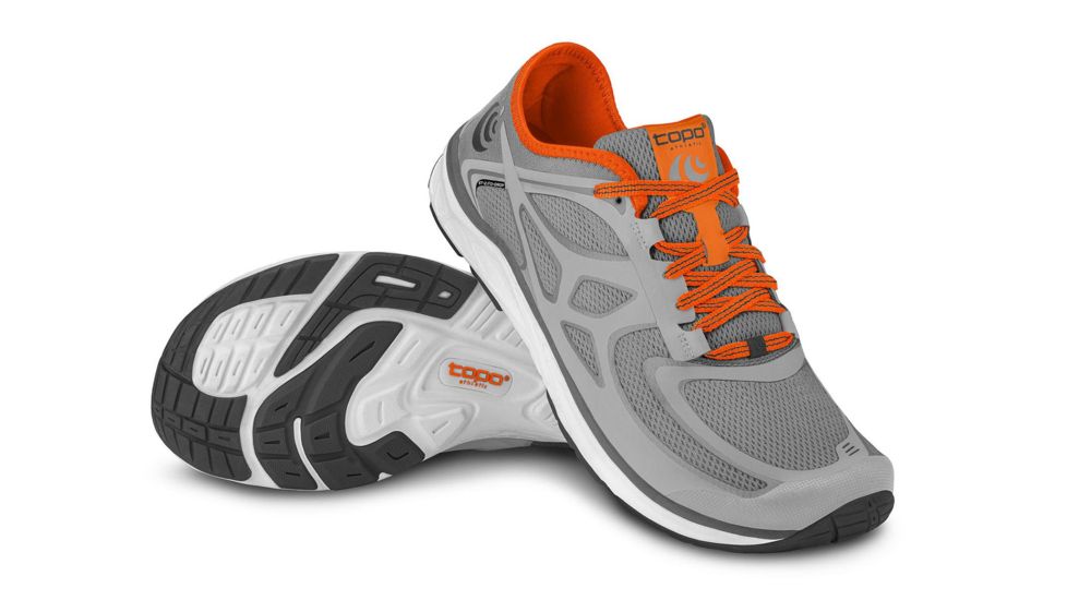 Topo Athletic ST-2 Men's Road Running Shoes, Grey/Orange  M017