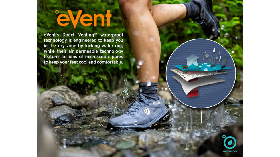 Topo Athletic Terraventure 4 WP Hiking Boots - Mens, Black/Charcoal, 12.5, M067-125-BLKCHA