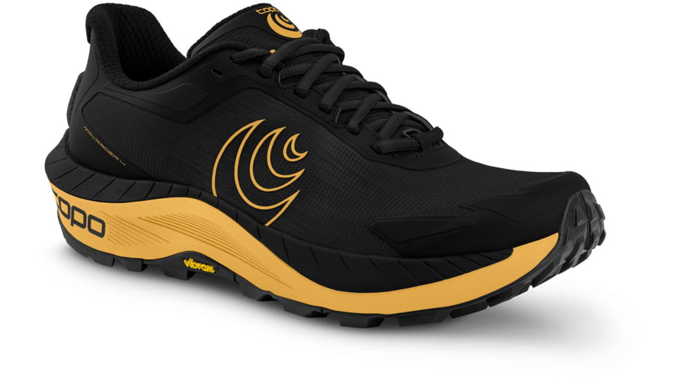 Topo Athletic MTN Racer 4 Trailrunning Shoes - Men's, Black / Yellow, 10, M089-100-BLKYEL