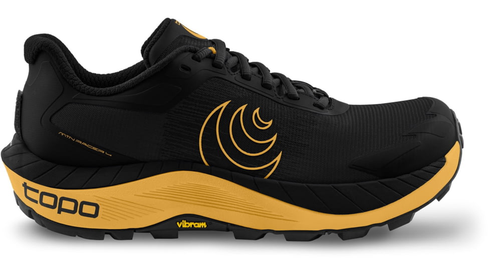 Topo Athletic MTN Racer 4 Trailrunning Shoes - Men's, Black / Yellow, 10, M089-100-BLKYEL