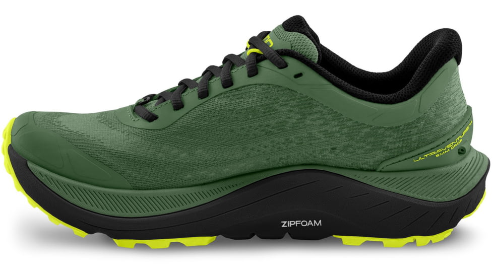 Topo Athletic Ultraventure 4 Trailrunning Shoes - Men's, Green / Black, 13, M081-130-GREBLK