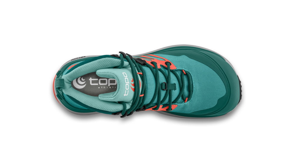 Topo Athletic Trailventure 2 Hiking Boots - Womens, Teal/Coral, 8.5, W053-085-TEACOR