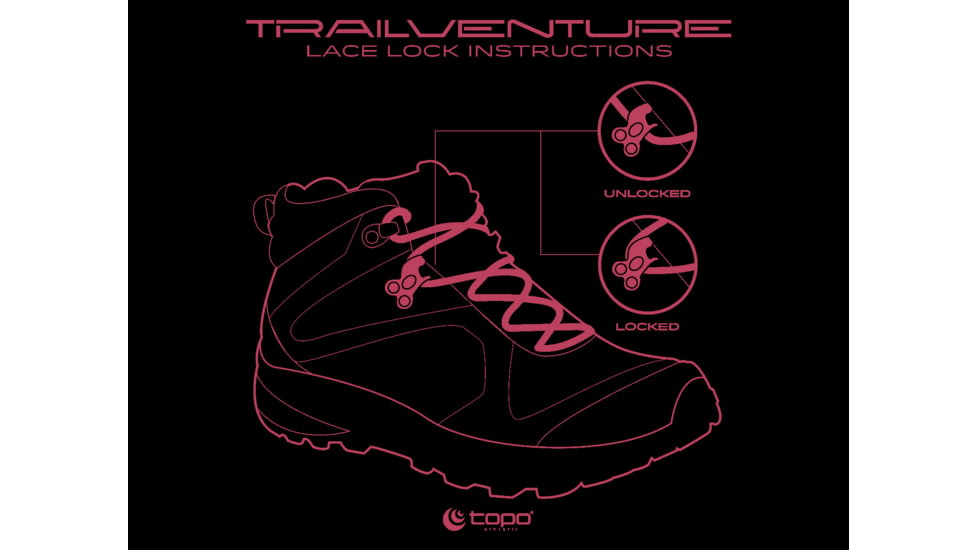 Topo Athletic Trailventure Trailrunning Shoes - Womens, Raspberry/Black, 7 US, W036-070-RASBLK