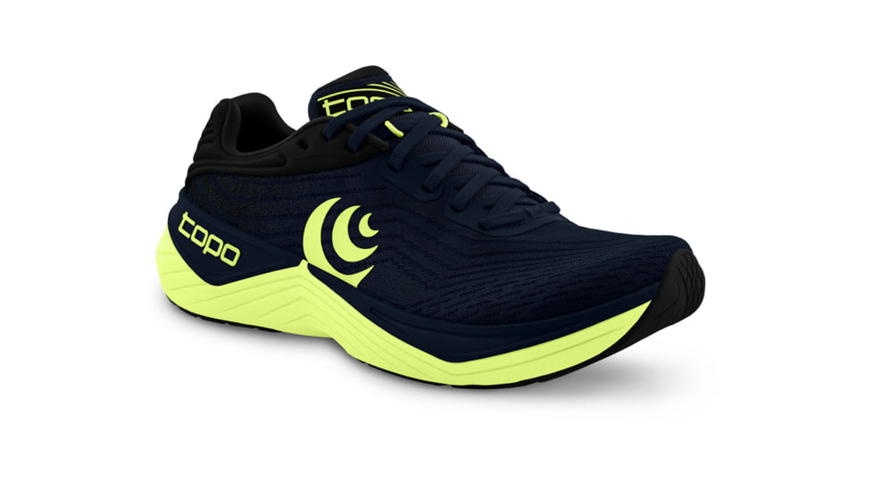 Topo Athletic Ultrafly 5 Stability Trainers - Mens, Navy/Lime, 7.5 US, M076-075-NAVLIM