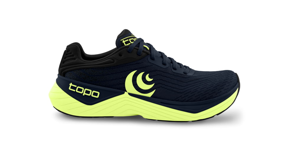 Topo Athletic Ultrafly 5 Stability Trainers - Mens, Navy/Lime, 7.5 US, M076-075-NAVLIM