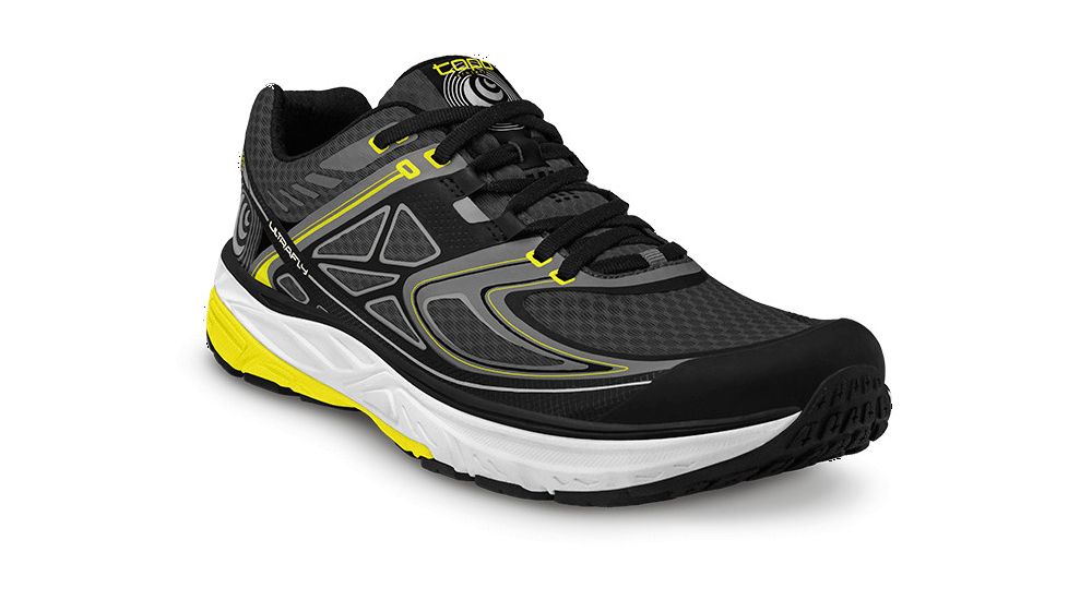 Topo Athletic Ultrafly Road Running Shoe - Men's-Black/Yellow-Medium-8