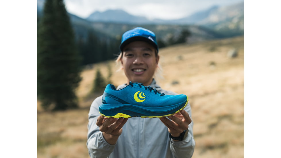 Topo Athletic Ultraventure 3 Running Shoes - Mens, Blue/Lime, 9.5, M060-095-BLULIM