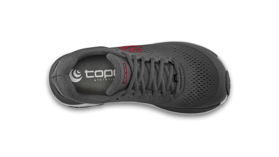 Topo Athletic Ultraventure 3 Running Shoes - Mens, Grey/Red, 13, M060-130-GRYRED